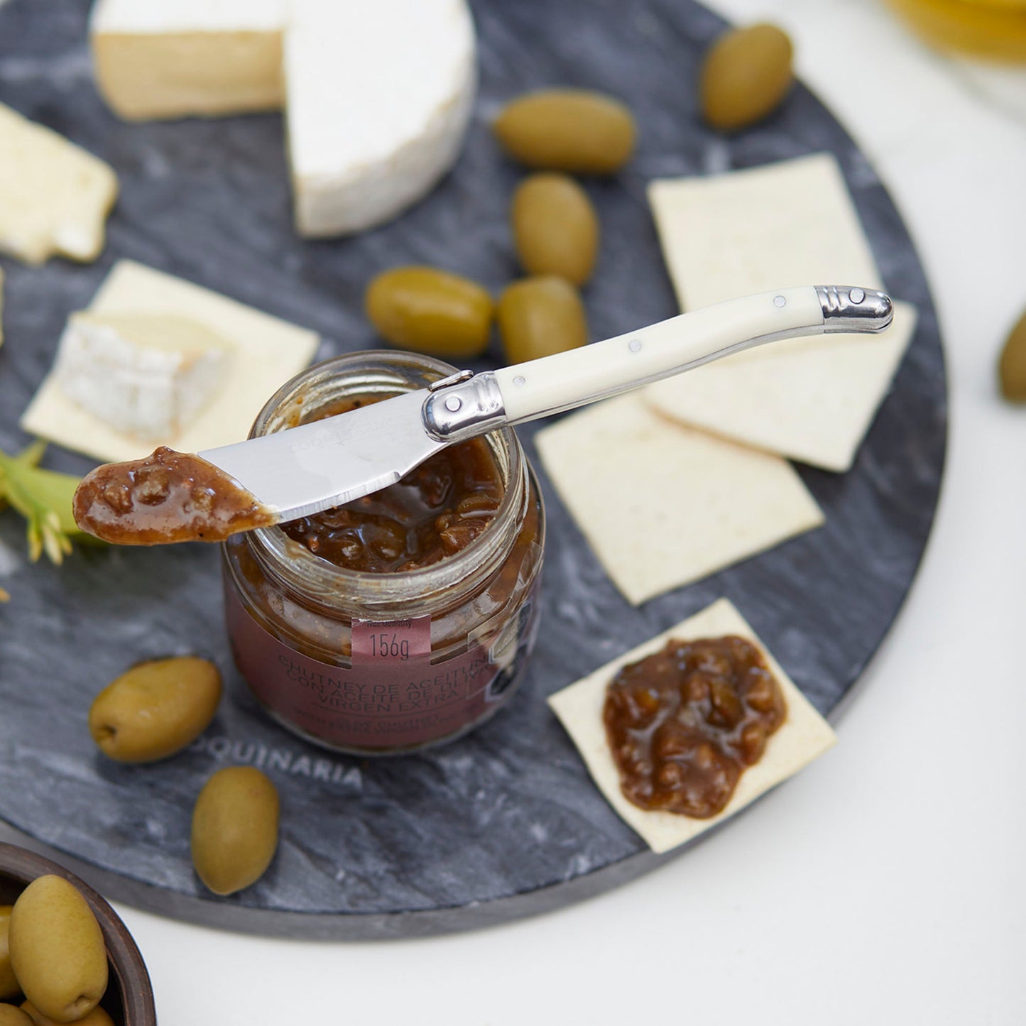Chutney de Aceituna con Aceite de Oliva Extra Virgen 156 Grs La Chinata