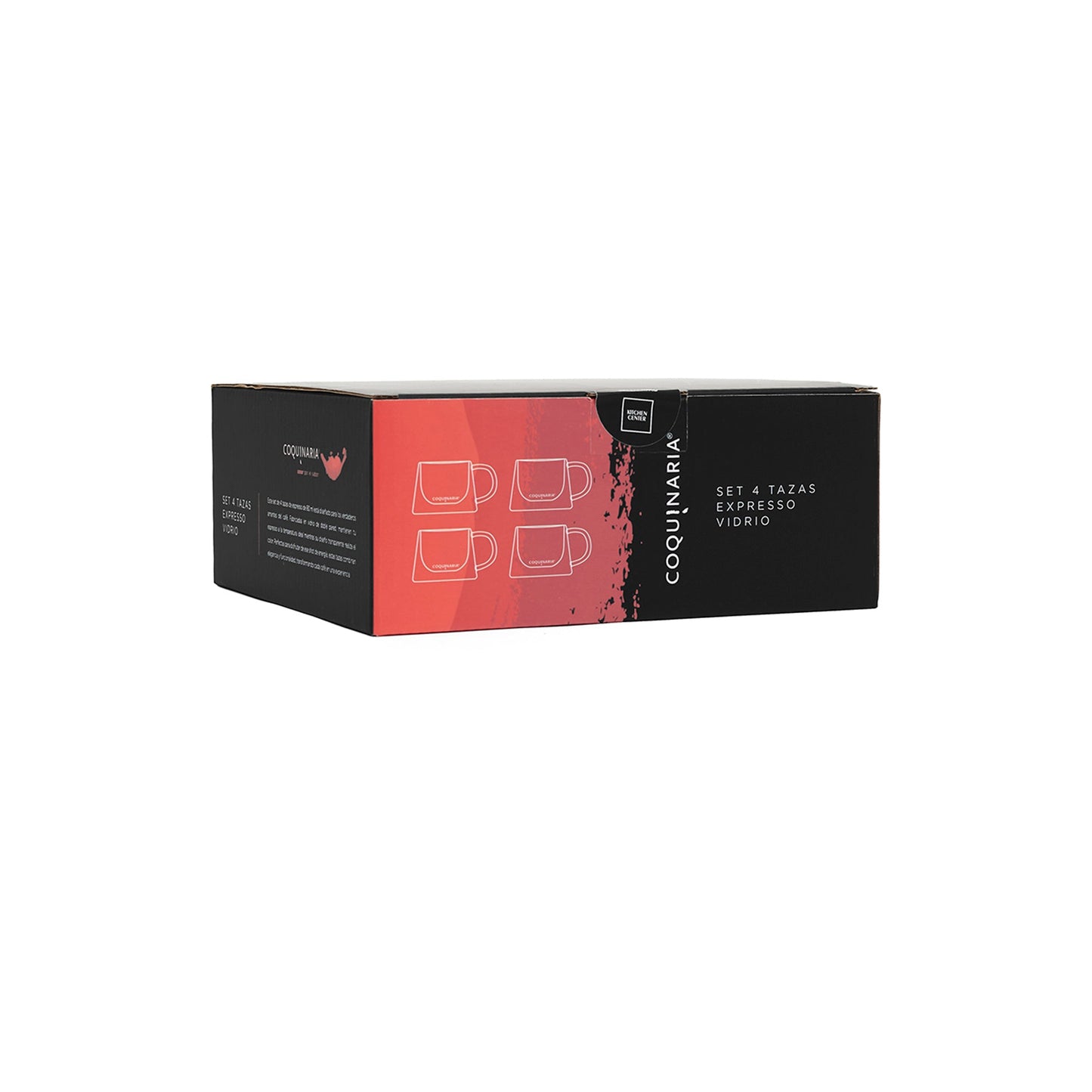 Set 4 Tazas de Espresso 80 ml Coquinaria