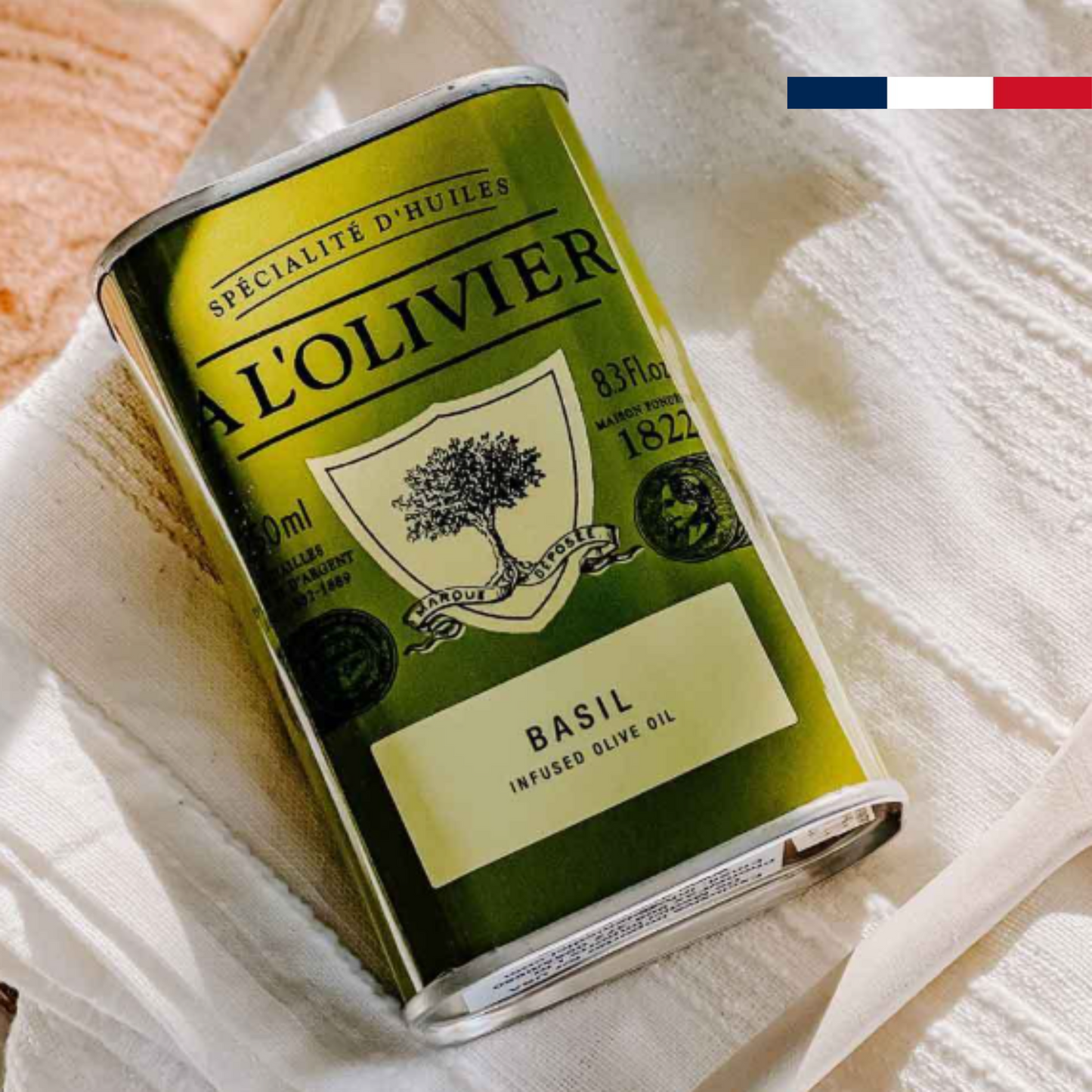 Aceite de Oliva con Albahaca 250 ml Al 'Olivier