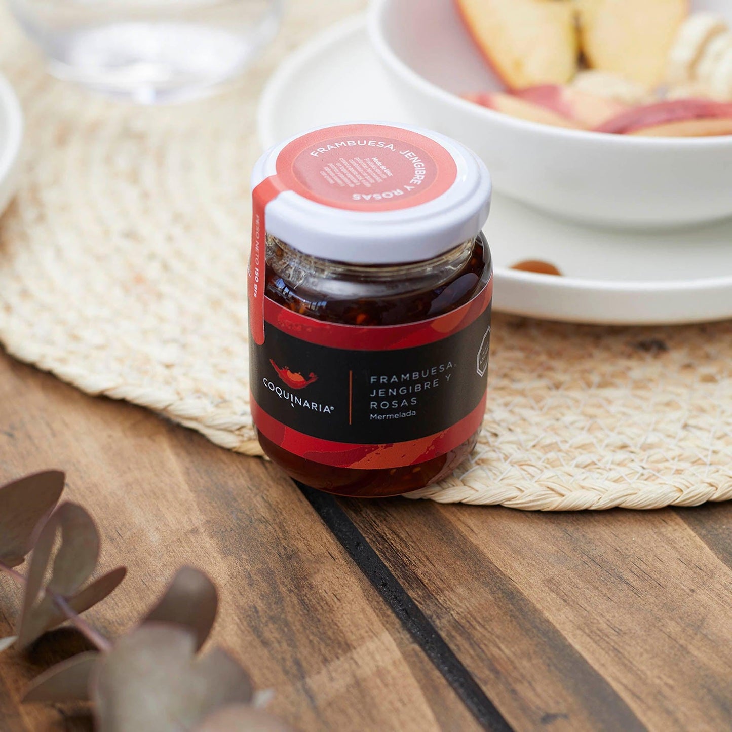 Mermelada Frambuesa, Jengibre y Rosa 150g Coquinaria