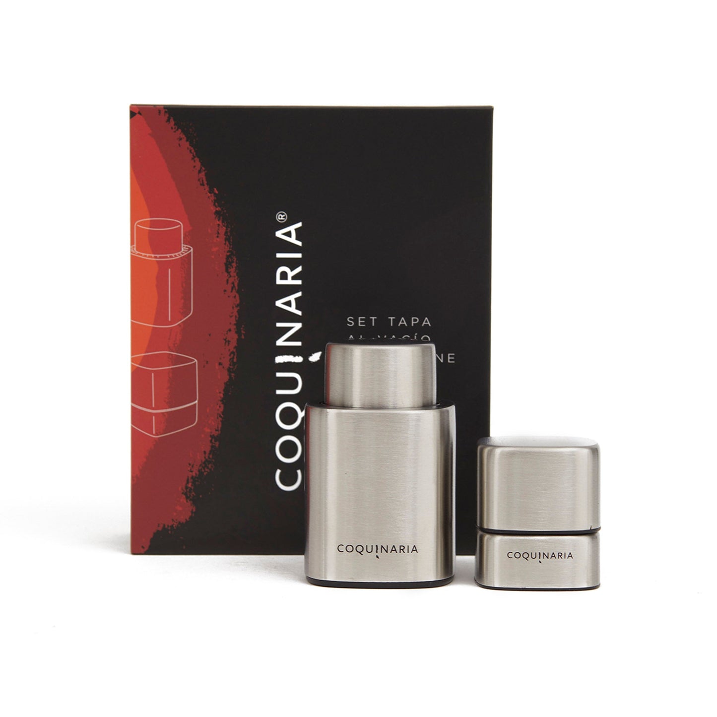 Set Sellador de Vino y Espumante al Vacío Coquinaria